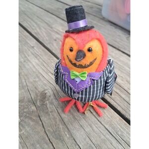 Target Hyde & EEK Halloween Fabric Felt Bird  2024 Gourdon Featherly Friends J11